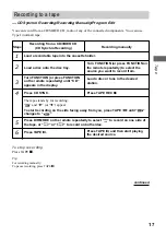 Preview for 17 page of Sony CMT-VP100 Operating Instructions Manual