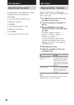 Preview for 20 page of Sony CMT-VP100 Operating Instructions Manual