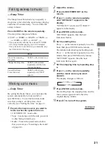 Preview for 21 page of Sony CMT-VP100 Operating Instructions Manual