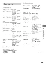 Preview for 27 page of Sony CMT-VP100 Operating Instructions Manual