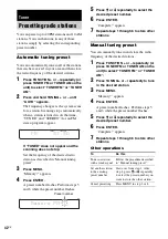 Предварительный просмотр 42 страницы Sony CMT-WS2D Operating Instructions Manual