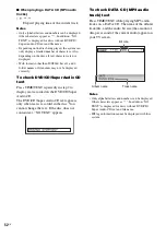 Предварительный просмотр 52 страницы Sony CMT-WS2D Operating Instructions Manual