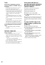 Предварительный просмотр 62 страницы Sony CMT-WS2D Operating Instructions Manual