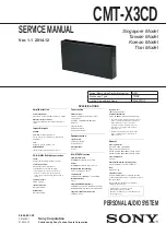 Sony CMT-X3CD Service Manual предпросмотр