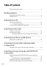 Предварительный просмотр 4 страницы Sony CMT-X7CD Operating Instructions Manual