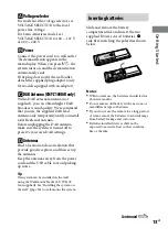 Preview for 13 page of Sony CMT-Z100DIR Operating Instructions Manual