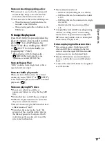 Preview for 17 page of Sony CMT-Z100DIR Operating Instructions Manual