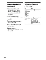 Preview for 20 page of Sony CMTBX5BT - CMT Micro System Operating Instructions Manual