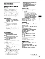 Preview for 31 page of Sony CMTBX5BT - CMT Micro System Operating Instructions Manual