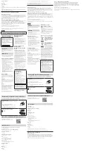 Preview for 2 page of Sony CMU-BC1 Operating Instructions