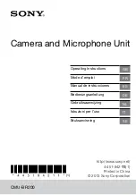 Preview for 1 page of Sony CMU-BR200 User Manual