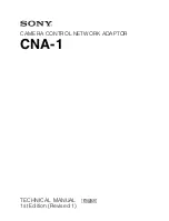 Sony CNA-1 Technical Manual preview