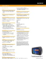 Preview for 2 page of Sony COM-2BLACK - Mylo™ Internet Device Specifications