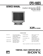 Preview for 1 page of Sony CPD-100ES Service Manual