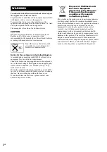 Preview for 2 page of Sony CPF-MP001 Operating Instructions Manual