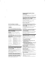 Preview for 6 page of Sony CPJ-200 Operating Instructions / Mode d’emploi Operating Instructions Manual