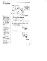 Preview for 10 page of Sony CPJ-A300 Operating Instructions / Mode d’emploi Operating Instructions Manual