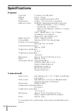 Предварительный просмотр 48 страницы Sony CPJ-A300E Operating Instruction