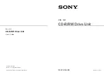 Sony CRX-1611 User Manual preview