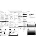 Sony CRX1750U User Manual preview