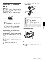 Preview for 73 page of Sony CS10 - ECM - Microphone User Manual