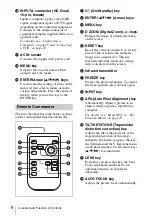 Preview for 6 page of Sony CS20 - VPL SVGA LCD Projector Operating Instructions Manual