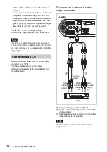 Preview for 10 page of Sony CS20 - VPL SVGA LCD Projector Operating Instructions Manual