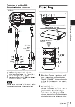 Preview for 11 page of Sony CS20 - VPL SVGA LCD Projector Operating Instructions Manual