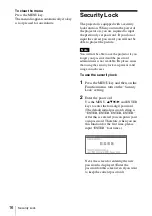 Preview for 16 page of Sony CS20 - VPL SVGA LCD Projector Operating Instructions Manual