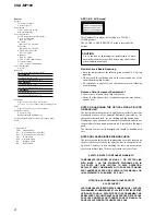 Preview for 2 page of Sony CSD-MP100 Service Manual