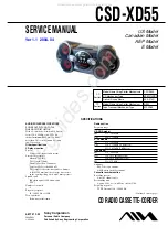 Sony CSD-XD55 Service Manual предпросмотр