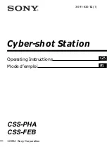 Sony CSS-FEB Operating Instructions  (primary manual) Operating Instructions Manual preview