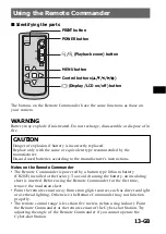 Preview for 13 page of Sony CSS-FEB Operating Instructions  (primary manual) Operating Instructions Manual