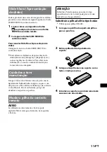 Preview for 23 page of Sony CSS-HD1 Manual de instrucciones / Manual de instrucoes (Spanish) Manual De Instrucciones