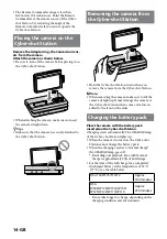 Preview for 14 page of Sony CSS-HD2 - Cyber-Shot Station Digital Camera Docking Operating Instructions Manual