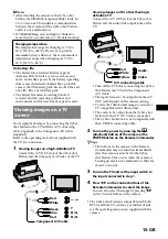 Preview for 15 page of Sony CSS-HD2 - Cyber-Shot Station Digital Camera Docking Operating Instructions Manual