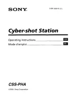 Sony CSS-PHA Operating Instructions Manual preview