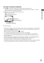 Preview for 23 page of Sony CSS-PHB - Cybershot Station For DSCP200 Digital Cameras (Spanish) Guía Del Usuario