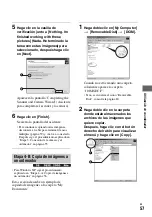 Preview for 57 page of Sony CSS-PHB - Cybershot Station For DSCP200 Digital Cameras (Spanish) Guía Del Usuario