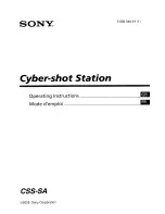 Sony CSS-SA Operating Instructions Manual preview