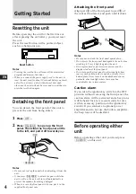 Preview for 4 page of Sony CSX-4160 Operating Instructions Manual