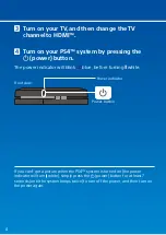 Preview for 4 page of Sony CUH-1216A PlayStation 4 Quick Start Manual