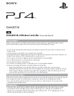 Sony CUH-ZCT1E DUALSHOCK 4 Instruction Manual preview