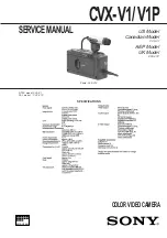 Preview for 1 page of Sony CVX-V1 Service Manual