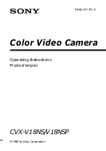 Preview for 1 page of Sony CVX-V18NS Operating Instructions Manual