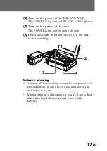 Preview for 17 page of Sony CVX-V18NS Operating Instructions Manual