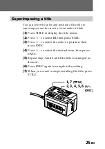 Preview for 25 page of Sony CVX-V18NS Operating Instructions Manual