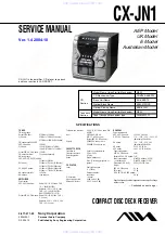 Preview for 1 page of Sony CX-JN1 Service Manual