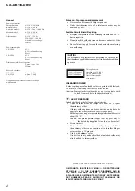 Preview for 2 page of Sony CX-LDB10 Service Manual