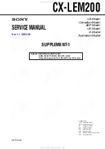 Предварительный просмотр 42 страницы Sony CX-LEM200 Service Manual